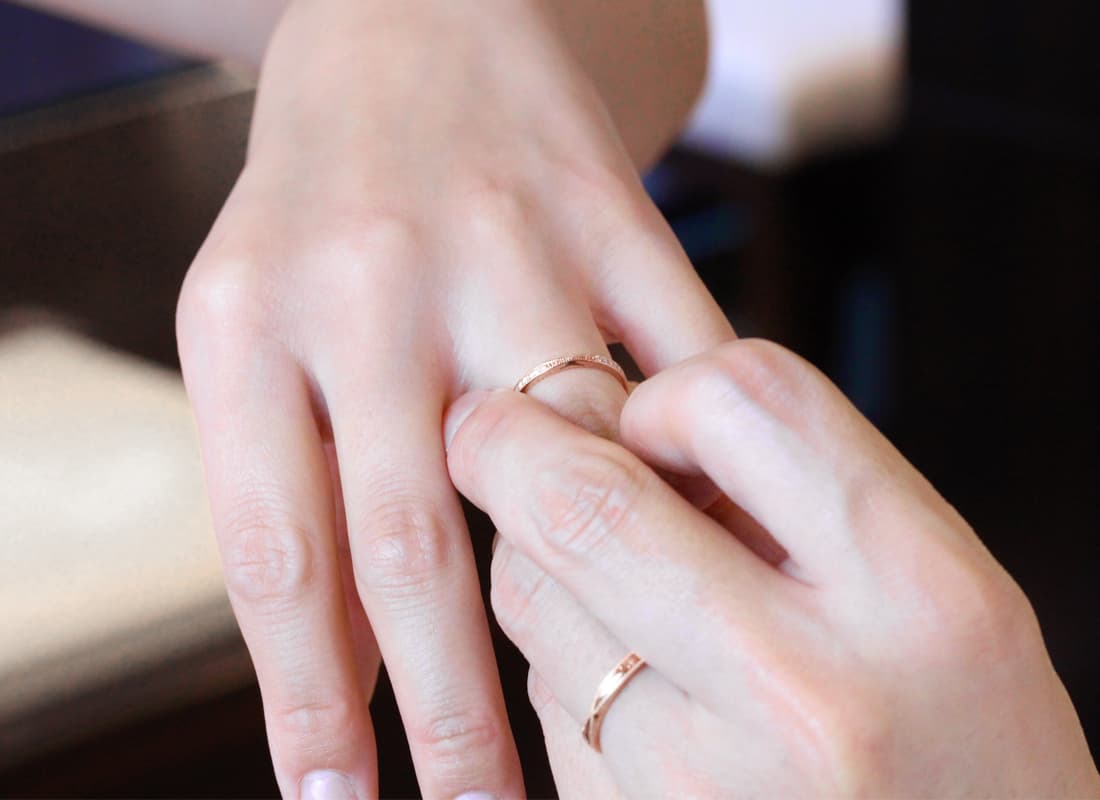 ピンクダイヤの指輪