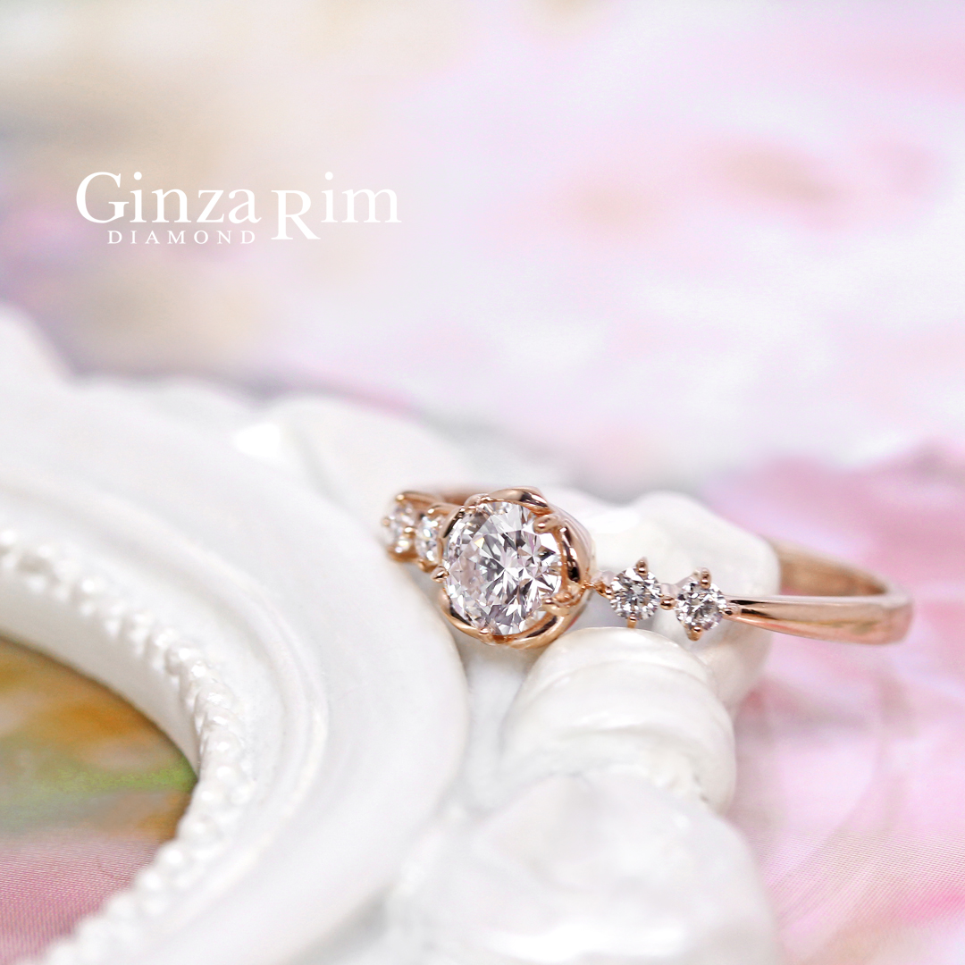 お花のモチーフリング | 結婚指輪・婚約指輪はピンクダイヤ専門店│銀座リム